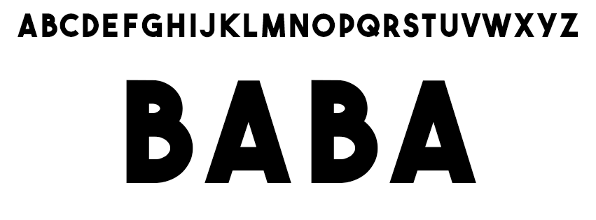 Choix de la police d’écriture - Baba