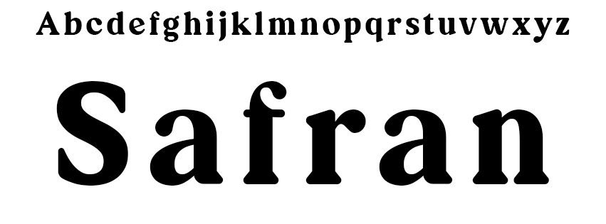 Choix de la police d’écriture - Safran