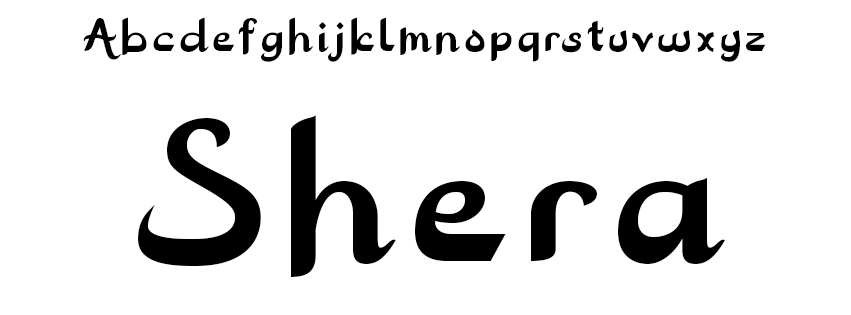 Choix de la police d’écriture - Shera