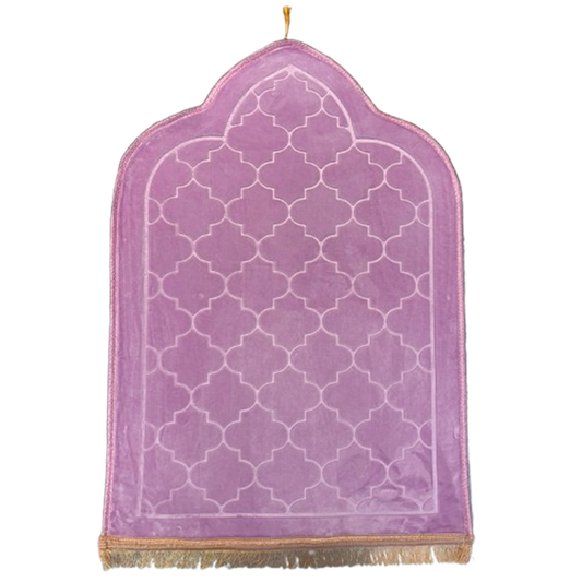 Tapis De Prière Brodé -  Rose Douceur