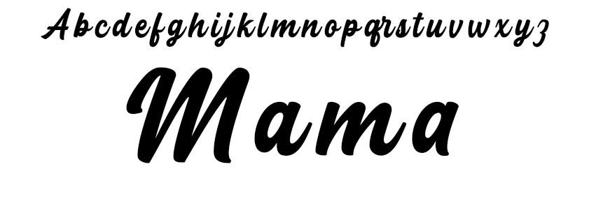 Choix de la police d’écriture - Mama